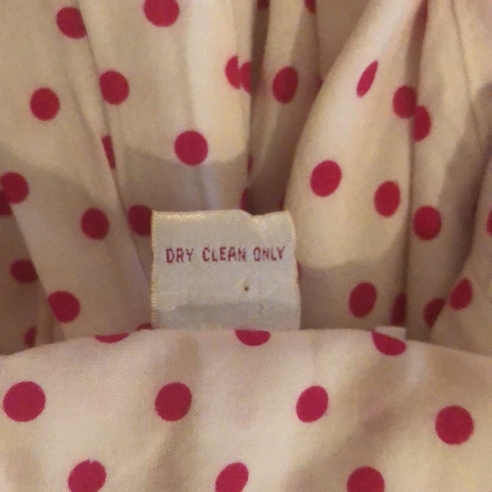 90’s Vintage Pembrooke Lane Pink Polka Dot Blouse - Picture 9 of 11